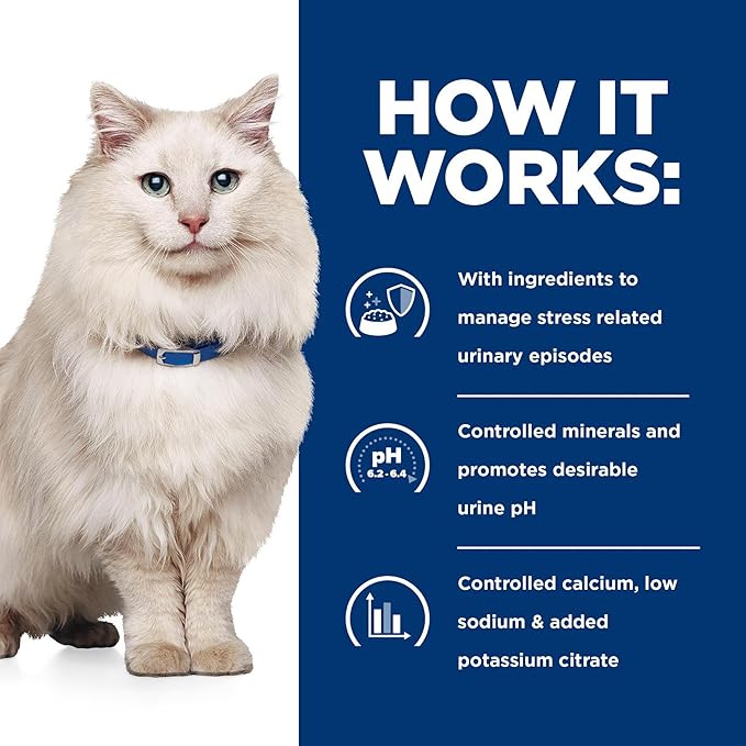 Hill's Prescription Diet c/d Multicare Stress Urinary Care Wet Cat Food, Tuna, 5.5 oz. Cans, 24-Pack