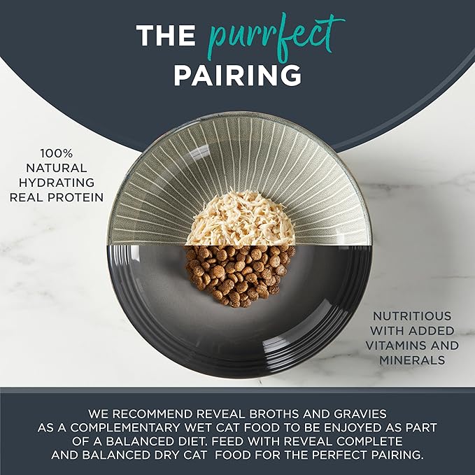 Reveal Natural Wet Kitten Food, Limited and Natural Ingredients, Grain Free, High Protein with No Artificial Additives, Chicken Breast in Broth (12 x 2.47 oz Cans)