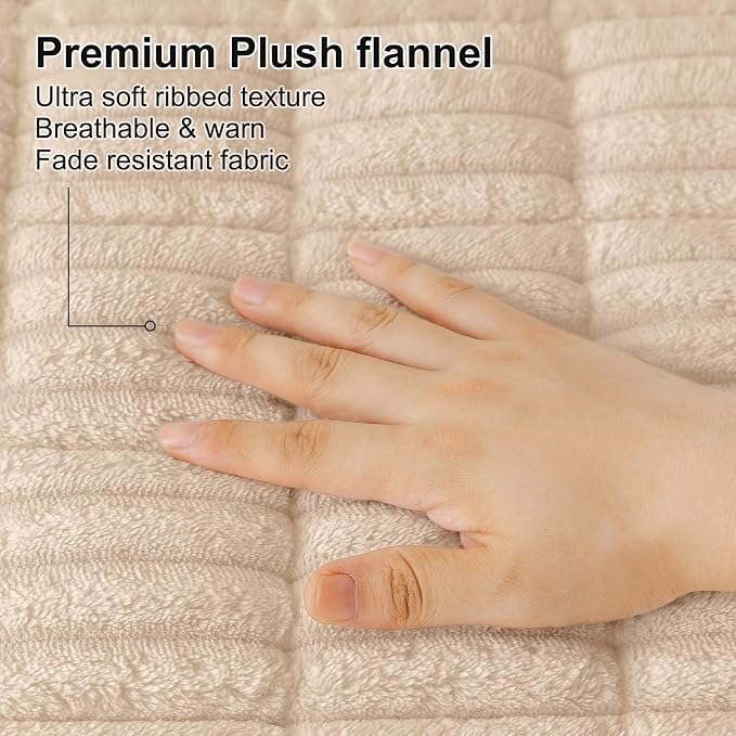 Smiry Couch Cover for Dogs, Non Slip Washable Sofa Protector for Pets, Soft Furniture Cover for Pet, Stylish Sofa Covers, Cozy Protect Against Fur, Dirt & Everyday Messes (Apricot, 27.6" x 70.9")
