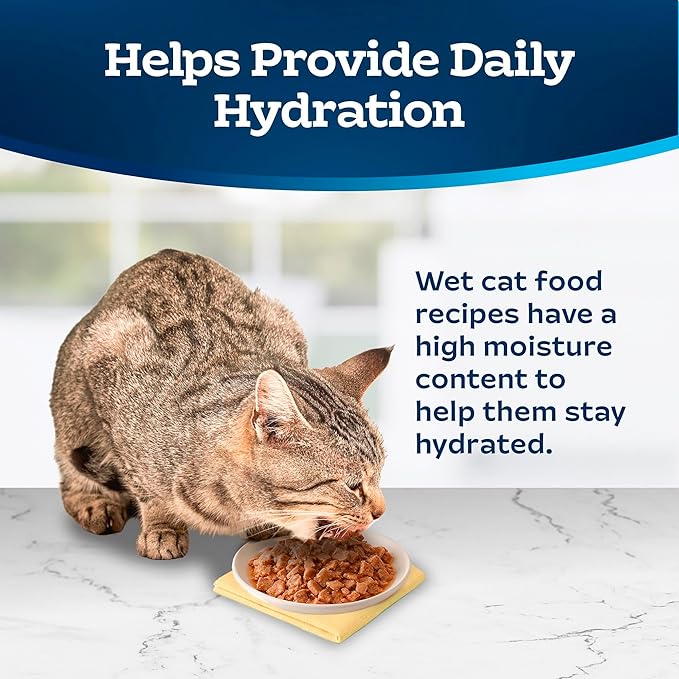 Blue Buffalo Tastefuls Wet Cat Food, Made with Natural Ingredients, Tuna and Chicken Flaked Entrées in Gravy, 3oz Cans, 4-Count Variety Pack Trial Size