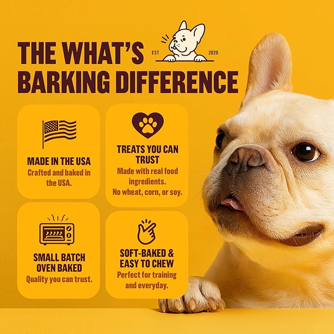 What's Barking Shakers Meal Toppers, Dog Treat Crumbles for Food Topping, Pet Essentials, Sprinkle Topper for Kibble or Wet Food, Made in USA, Resealable Bag (Pack of 3, Variety Pack)