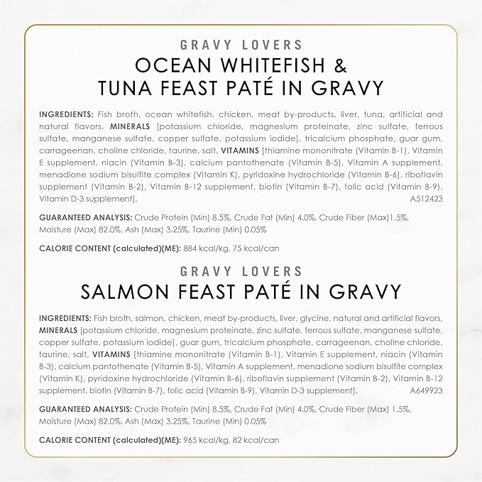 Purina Fancy Feast Gravy Lovers Variety Pack Feast Pate in Wet Cat Food Gravy - (Pack of 1) 4.5 lb. Boxes