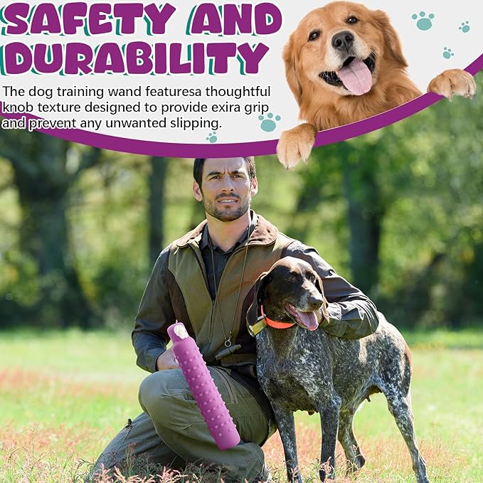 Blueweenly 4 Pcs Dog Bumper Toy for Water Retrieving Plastic Puppy Training Dummy Dog Float Toy Lightweight for Float on The Water Pool Outdoor Training Hunting Fetching (Purple)