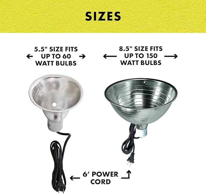 Zilla Silver Reflector Domes 5.5 Inches
