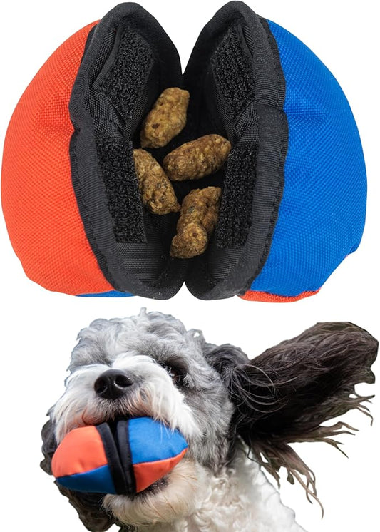 Tug-E-Nuff The Clam | Compact Dog Treat Dispenser Toy with Clever Opening Mechanism | Ideal for Interactive Dog Training | Pocket-Friendly and Size 4.5 inches