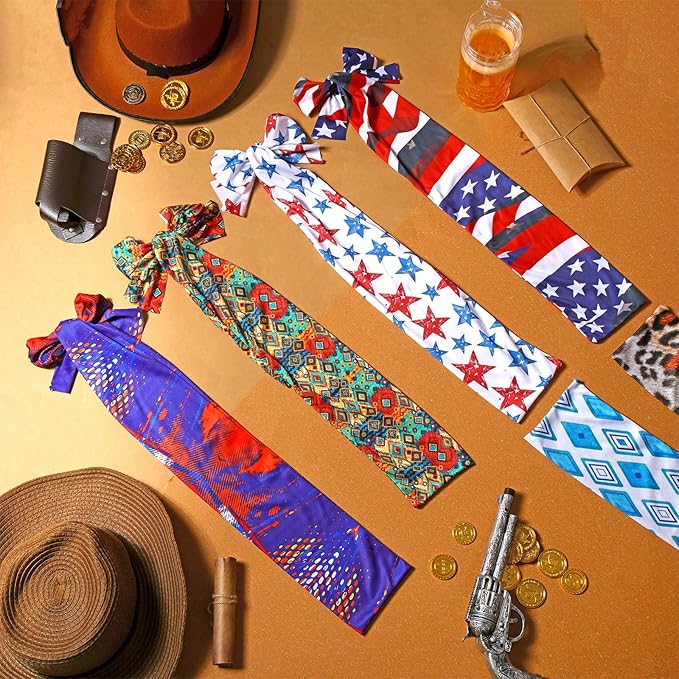Huhumy 6 Pcs Horse Tail Bag Breathable Guard 22" Slip on Horse Care Tail Wrap 2 Strand Closure Straps Grooming Supplies to Keep from Dirt Breakage Rubbing 6 Designs(Aesthetic Style)