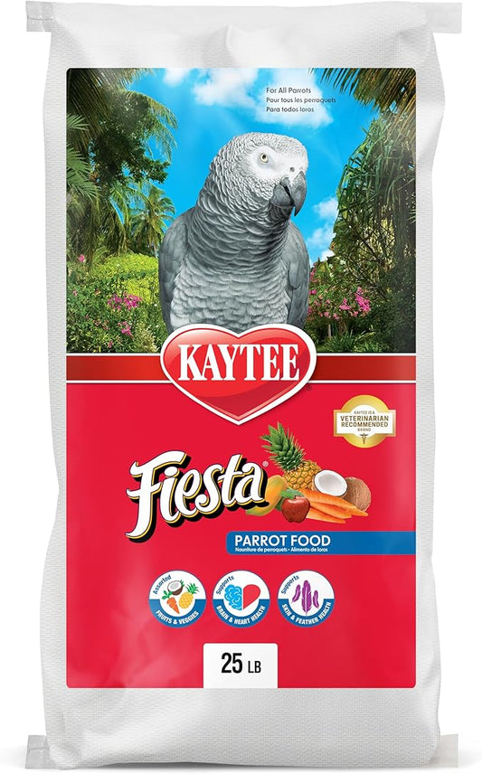 Kaytee Fiesta Parrot Food 25 pound bag