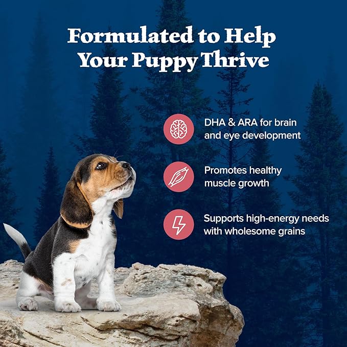 Blue Buffalo Wilderness High-Protein Natural Dry Food for Puppies, Salmon Recipe, 24-lb. Bag