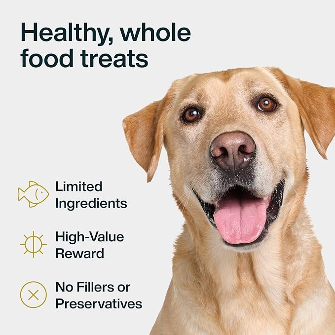 JustFoodForDogs Limited-Ingredient Healthy Dog Treats, Salmon Bark, Made in The USA, 5 oz