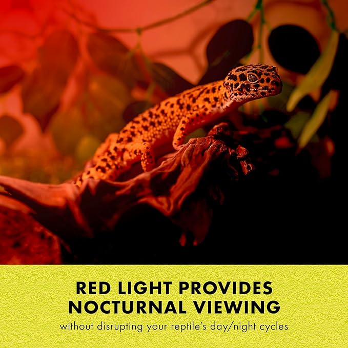 Zilla Reptile Terrarium Incandescent Heat Spot Bulb, Night Red, 150 Watts