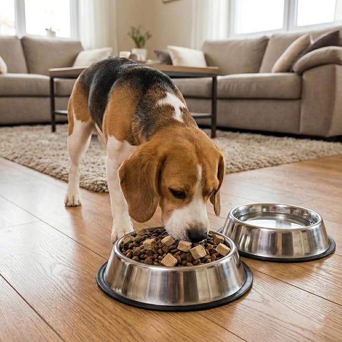 Fieldcrest Farms Freeze-Dried Raw Turkey & Chicken Dog Food Toppers or Treats, All Natural Real Ingredients, No Additives or Fillers, Protein & Flavor Boost, 12 oz