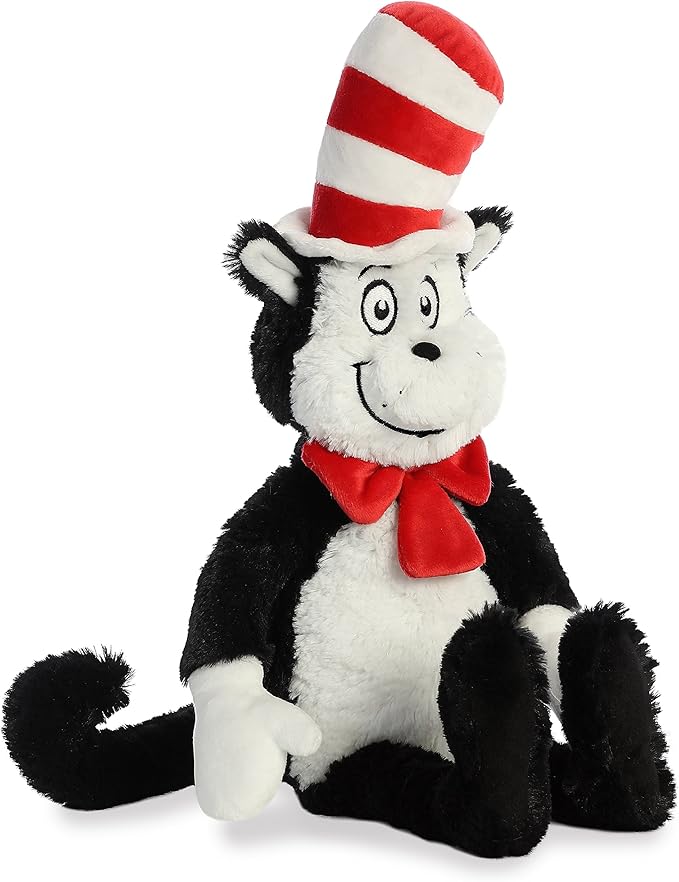 Aurora® Whimsical Dr. Seuss™ Cat in The Hat Stuffed Animal - Officially Licensed Plush for Imaginative Play - Perfect for Kids and Adults - Multicolor 18 Inches