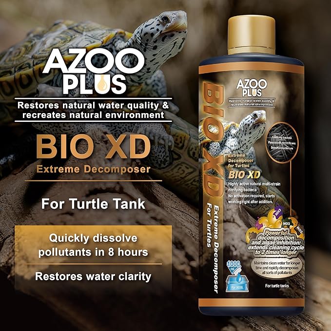 AZOOPLUS BIO XD Extreme Decomposer Nitrifying Bacteria for Turtle Tank 33.8 Ounces