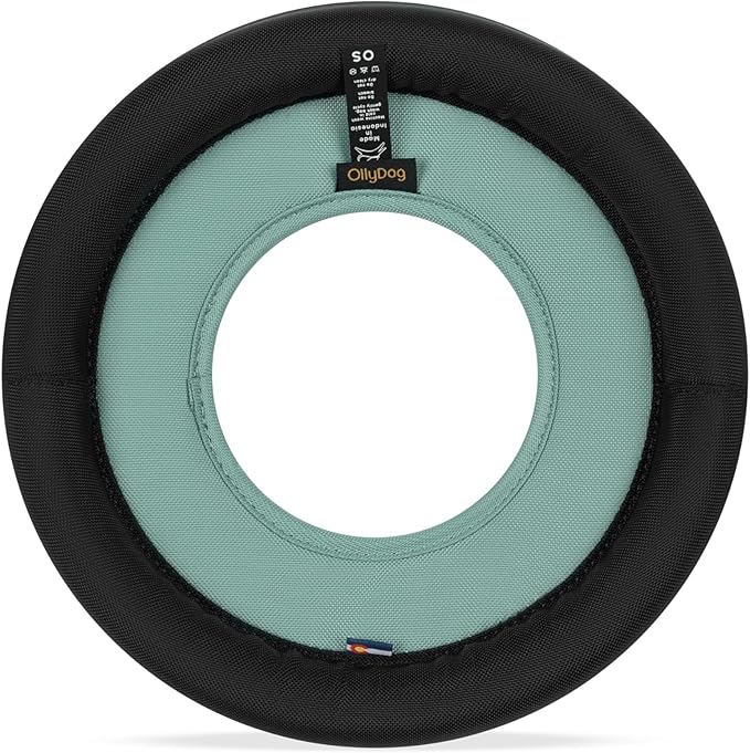 OllyDog Super Flyer, Floating Dog Disc for Water Play – Soft Durable Dog Fetch Toy, Eco-Friendly Recycled Material, Gentle on Teeth, Lightweight Flying Disc for Medium, Large Dogs (Surf, 11")