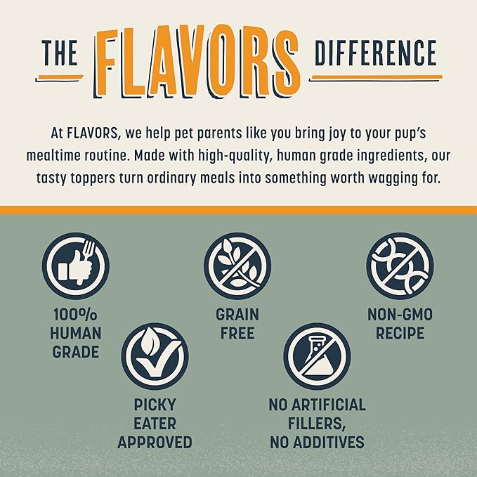 BEAUMONT BASICS Flavors Food Topper for Dogs, Delicious Seasoning for Dog Food, Natural, Grain-Free Kibble Seasoning and Treat Mix for Picky Dogs and Puppies, White Cheddar Recipe, 3.1-Ounce