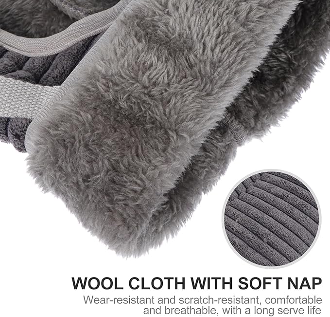 Alasum Small Pet Tunnel Hammock Warm Plush Hanging Bed Grey for Ferret Hamster Guinea Pig Sleeping Hideout Cage
