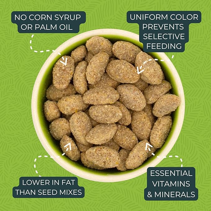 ZuPreem True Harvest Bird Food, Daily Bird Feed Pellets for Amazons, Cockatoos & Macaws, ZuPreem Core Nutrition, Made in USA, Added Vitamins, Cockatoo Food, Macaw Feed, (Large, 3 lb Bag)