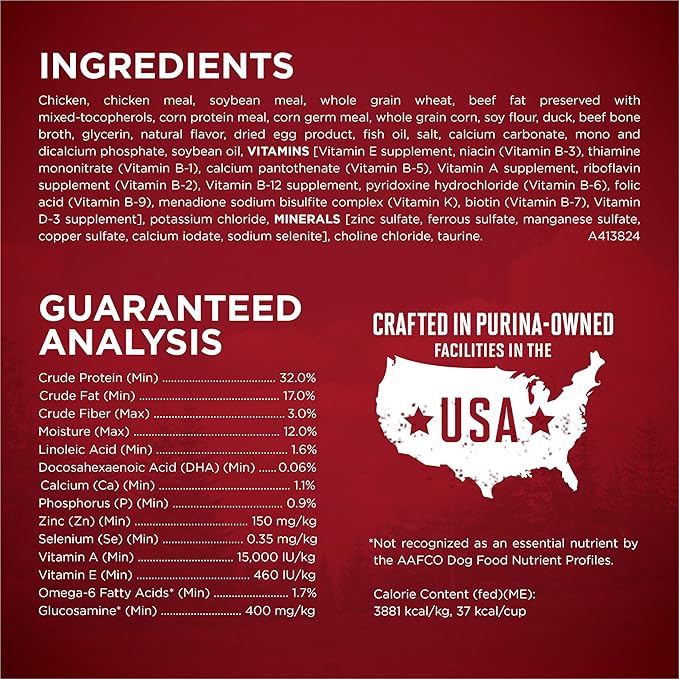 Purina ONE True Instinct with Real Chicken and Duck High Protein Puppy Food Formula Natural with Added Vitamins, Minerals and Nutrients - 27.5 lb (Pack of 1)