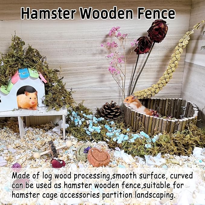 Rat Bendy Long Suspension Bridges Hamster Climbing Ladder Flexible Wooden Bridge for Dwarf Hamster Sugar Glider Rodents Mouse(1PCS)