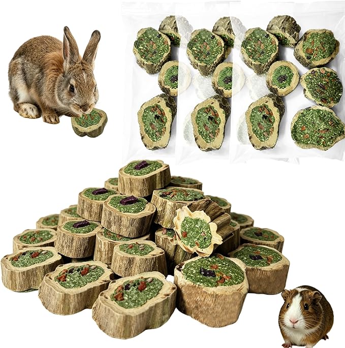 3PCS/10.5OZ Rabbit Chew Toys Guinea Pig Treats Natural Papaya Wood Chew Sticks for Teeth Bunny Guinea Pig Hamster Chinchilla (10.5oz (A))