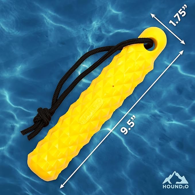 Dog Toys | Rope Bumper Floating Outdoor Toy for Dogs | Bright Yellow Fetch Toy