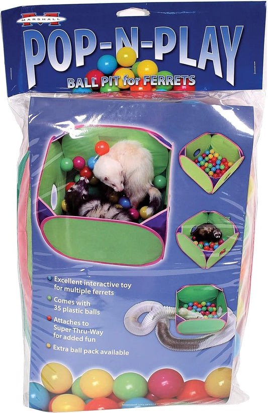 Marshall Pet Products Ferret Pop-N-Play Ball Pit, All Breed Sizes