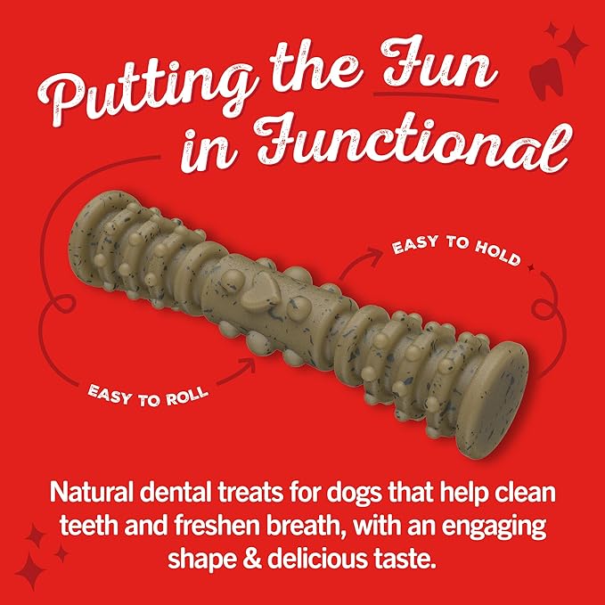 Stella & Chewy's Dental Delights with Freeze-Dried Chicken - Medium Dental Treats for Dogs, Single Serve