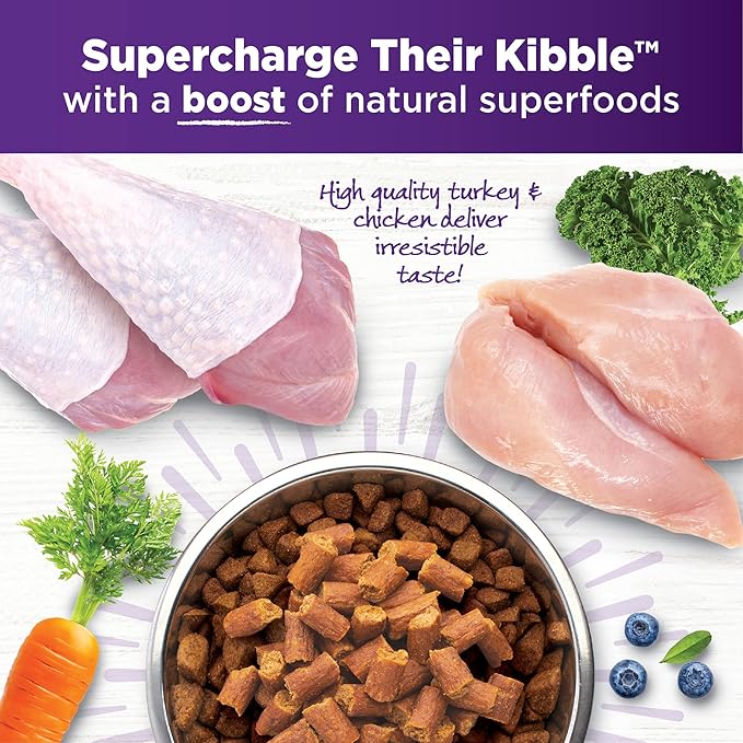 Wellness Tender Toppers (Previously Core Bowl Boosters), Grain-Free Natural Dog Food Toppers or Mixers, Made with Real Meat (Turkey & Chicken, 8 oz Bag) (Pack of 2)