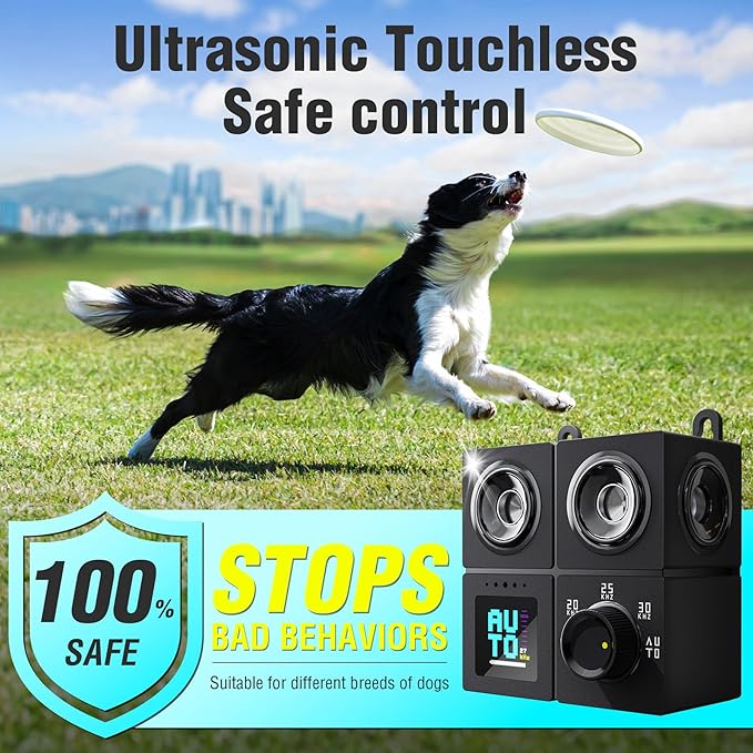 Anti Barking Device for Dogs, Ultrasonic Dog Bark Deterrent Devices with 4 Modes Up to 50ft, Dog Barking Deterrent Devices, Bark Box, Barking Control Devices for Dog Training in Outdoor/Indoor(2026)