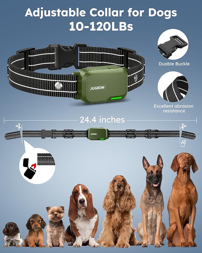 Dog Shock Collar 2 Dogs (10-120Lbs) - 4200FT Dog Training Collar with Remote IPX7 Waterproof Electric Collar with 4 Training Modes, Security Lock, Rechargeable e-Collar for All Breeds, Sizes