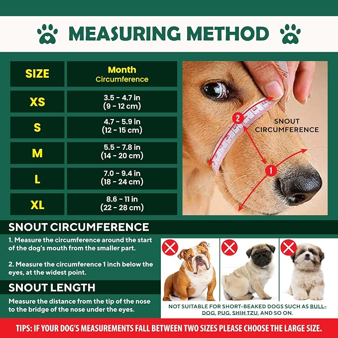 Dog Muzzle Medium Sized Dogs - Adjustable Velcro with Soft Air Mesh Muzzle for Medium Sized Dog | Mussle to Stop Biting Barking and Chewing | Allows Panting and Drinking