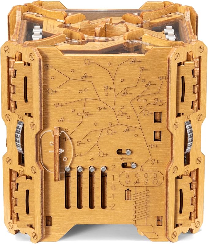 Puzzle Potato Tesla Box - Electronic Puzzle Box - Escape Room Game in a Box - Brain Teaser - 3D Wooden Puzzle for Adults - Money Puzzle Box for Cash Gift - Birthday GiftBox MoneyBox