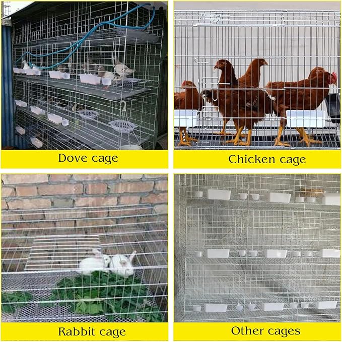 1200 Piece Wire Cage Clips with Buckle Snap Pliers, J Clips for Wire Cages, Hog Rings and Pliers for Rabbit Cage Clips