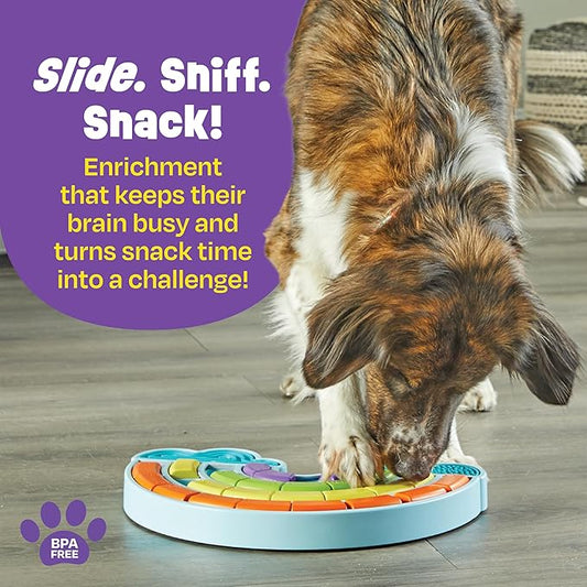 Brightkins Calming Rainbow Treat Puzzle & Lick Mats - Interactive Dog Toys, Puppy Toys for Boredom, Cat Puzzle Feeder, Mental Stimulation for Dogs, Dog Treat Activity, Brain Games for Dogs and Cats
