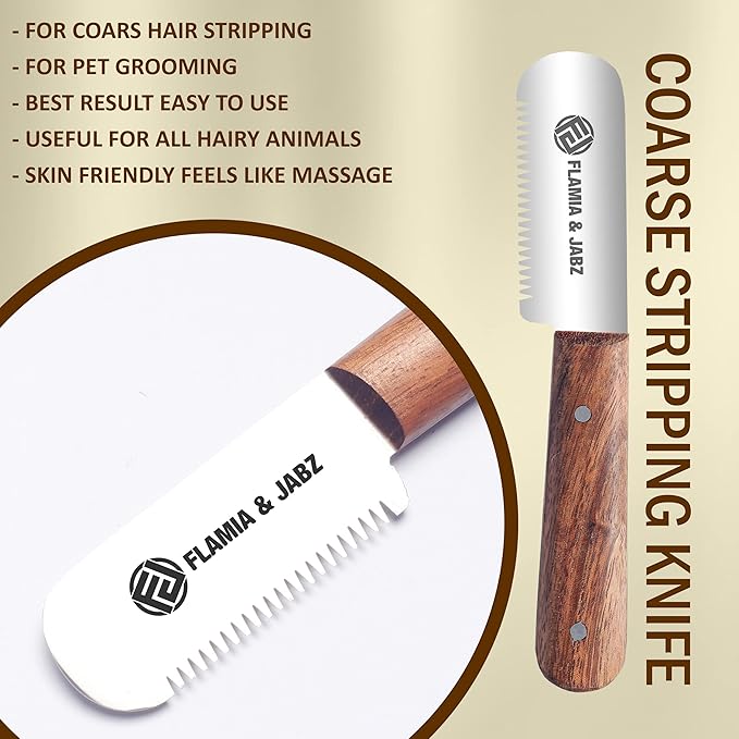 Professional Stripping Knife, Right handed, 3 inch blade (Stainless Steel) (3 Piece Pack, Rosewood)