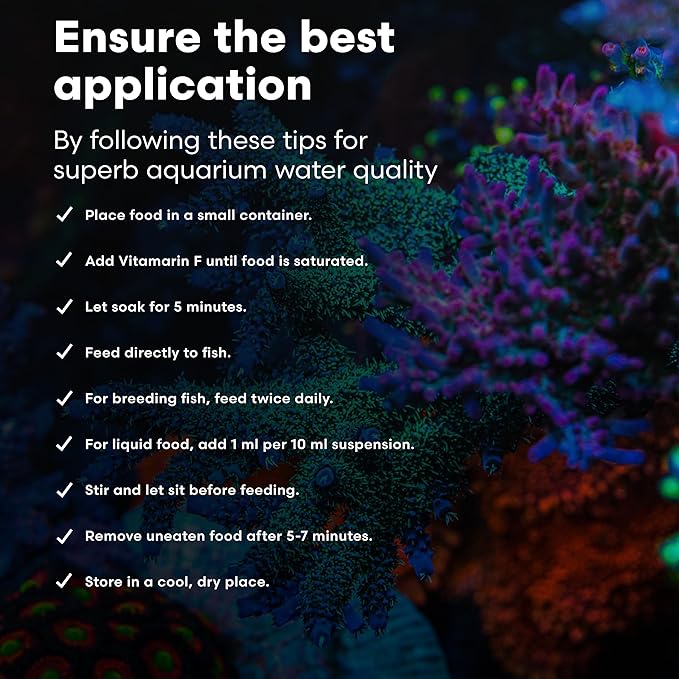 Brightwell Aquatics Vitamarin-M – Complete Vitamin Supplement for Marine Fish, Corals & Invertebrates – Supports Growth, Color & Immune Health – No Refrigeration, 500 ml