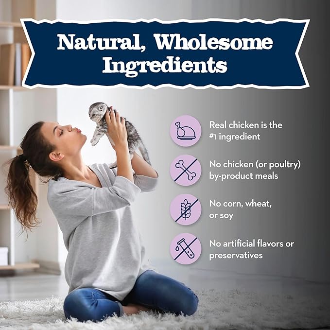 Blue Buffalo Baby Blue Natural Kitten Wet Cat Food, Healthy Growth Formula with DHA, Chicken Recipe Multi-Pack, 3-oz Cans (24 Count)