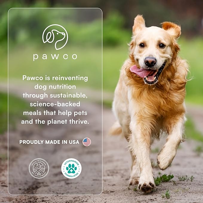 Pawco Dog Food Toppers for Picky Eaters, Skin & Coat – Supports Healthy Skin & Shiny Fur – Functional Dog Food Flavor Enhancer with Omega-3, DHA, Pumpkin & Carrots – Magic Topper – 5.6oz