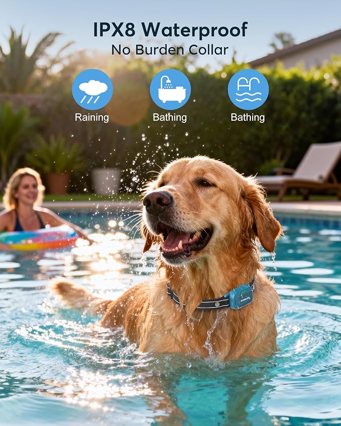 Dog Shock Collar - 4200FT Dog Training Collar with Remote, IPX8 Waterproof Electric Collar with 4 Training Modes, Security Lock, Rechargeable e-Collar for Dogs 10-120lbs