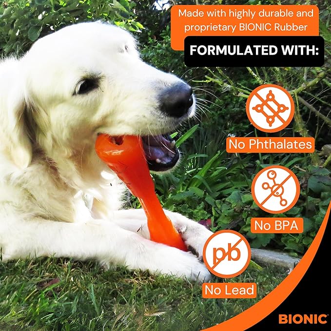 BIONIC Urban Stick Dog Toy, Large - Interactive Dog Chew Toy for Dogs Between 30-60+ lbs. (13-27+ kg.)