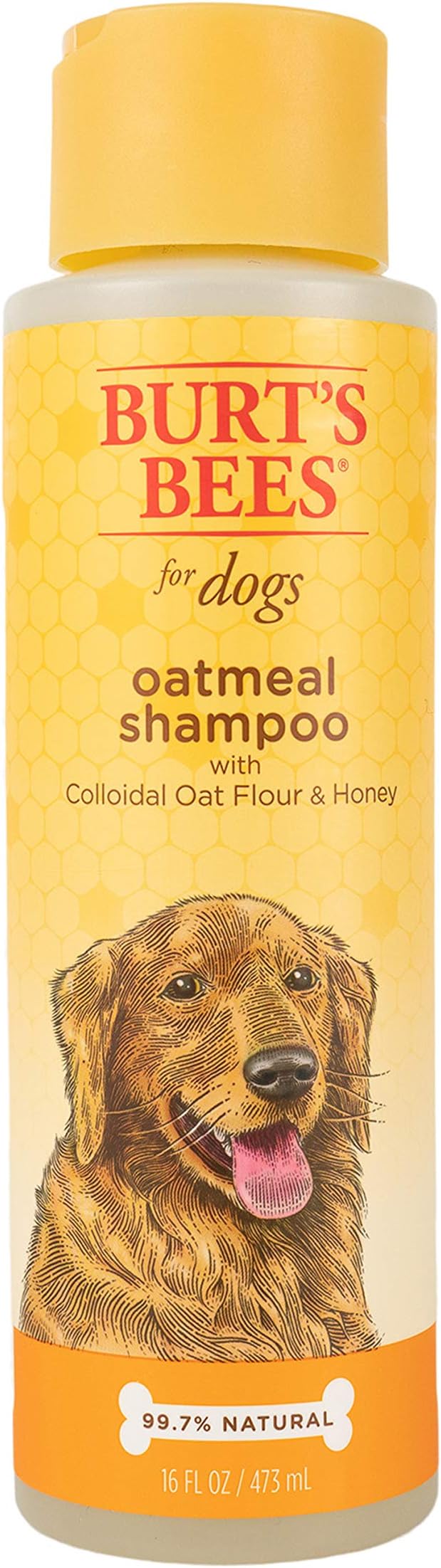 Burt's Bees for Dogs Natural Oatmeal Dog Shampoo | With Colloidal Oat Flour & Honey | Cruelty Free, Sulfate & Paraben Free, pH Balanced for Dogs - Made in USA, 16 Oz - Pack of 6