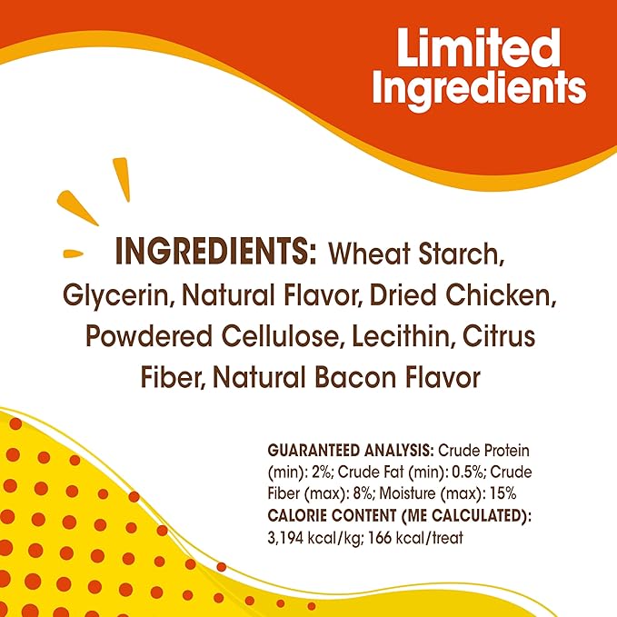 Nylabone Nubz Natural Dog Chew Treats for Large Dogs, Long Lasting Dog Chew Bones Made in the USA, Chicken Flavor Breath Freshener Dental Chews, Large Dog Bones for Dogs Over 30 lbs. (20 Count)