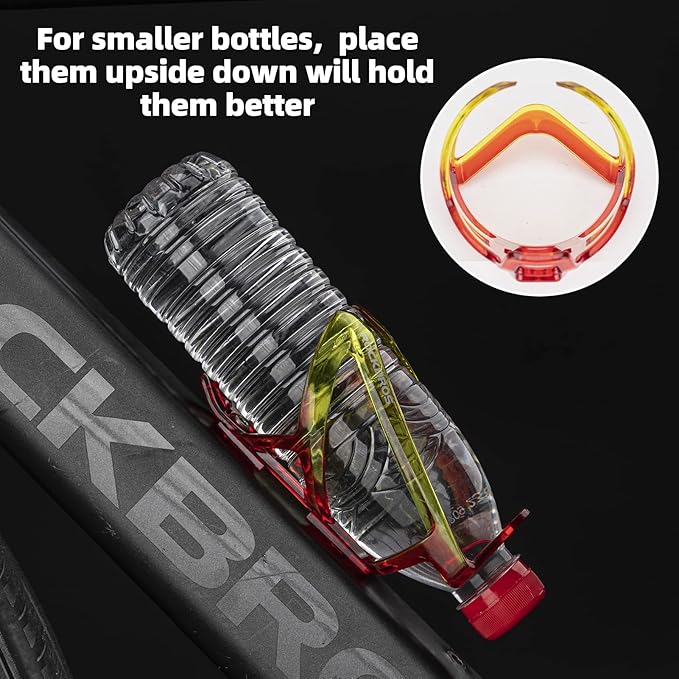 ROCKBROS Bike Water Bottle Holder Ultra-Light Bicycle Bottle Cages with Screws Tool, Universal Bike Cup Holder Rack for Road MTB Bikes… (Pack of 2)