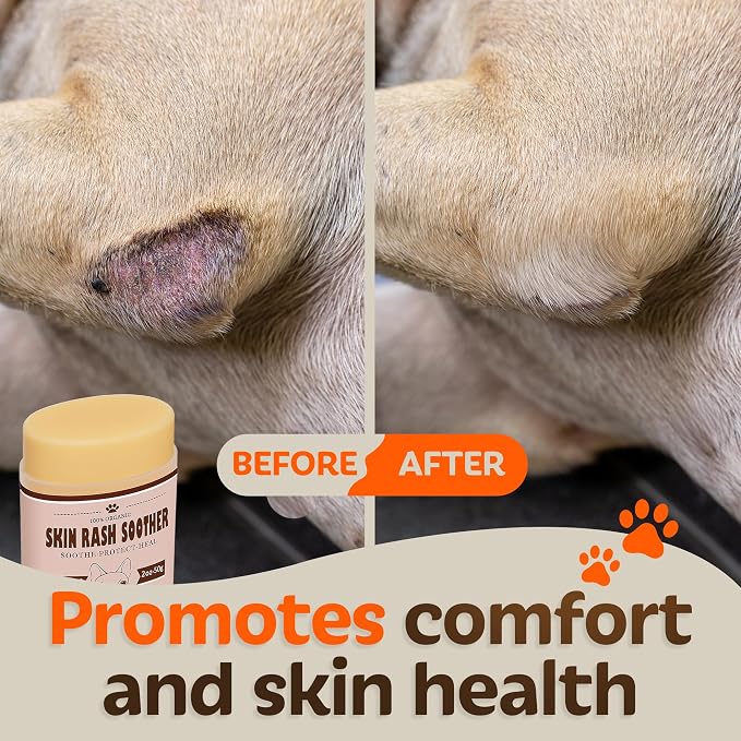 Dog Irritated Skin Relief - Hot Spot Soother Skin Treatment Moisturizer, Anti-Itch & Allergy Dog Lotion, All-Natural Rash Cream for Canines - Soothing Relief for Dry & Itchy Coat - Balm 2 oz | Anti-Itch & Allergy Lotion, All-Natural Rash Cream, Moistur...