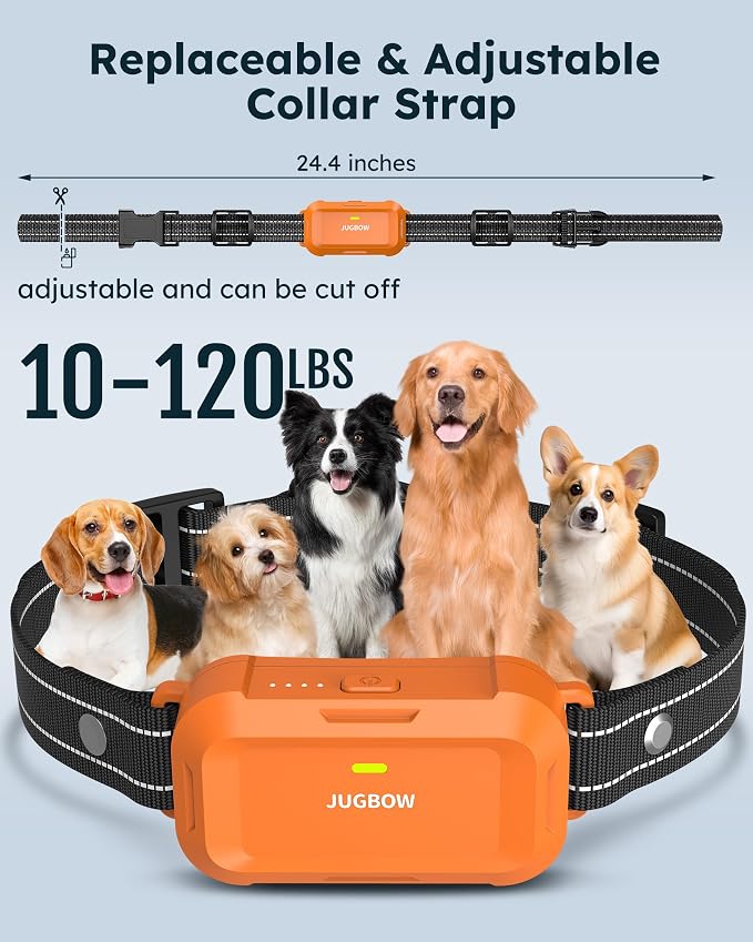 Dog Shock Collar 2 Dogs (10-120Lbs) - 4200FT Dog Training Collars with Remote Control, IPX8 Waterproof Rechargeable E-Collars for Large Medium Small Dog
