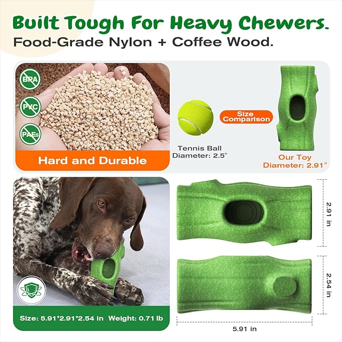 KADTC XL 3-in-1 Durable Frozen Treat Dog Toy, Stuffable Lick Toy & Indestructible Chew Bone for Aggressive Chewers, Long-Lasting Enrichment for Medium & Large Dogs