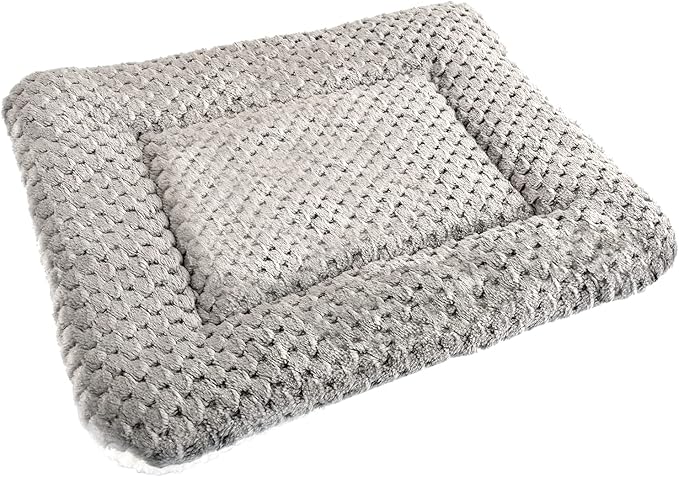 Small Animal Bed Mat, Soft & Warm, Suitable for Guinea Pig, Hamster, Rabbit, Rat and Bearded Dragon (XX-Large(19.7''x15.7''), Mesh Grey)