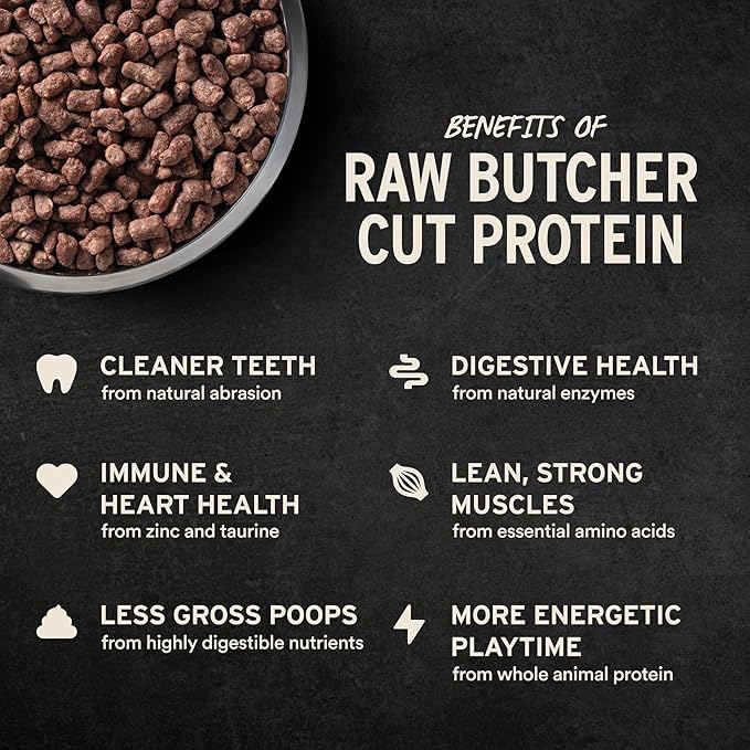 Vital Essentials Freeze Dried Cat Food, Raw Turkey Crunchy Mini Nibs | Complete Meal or Topper | 96% Turkey, Organs & Bone | Limited Ingredient, High Protein, Grain Free Dry Cat Food | 12 oz Bag