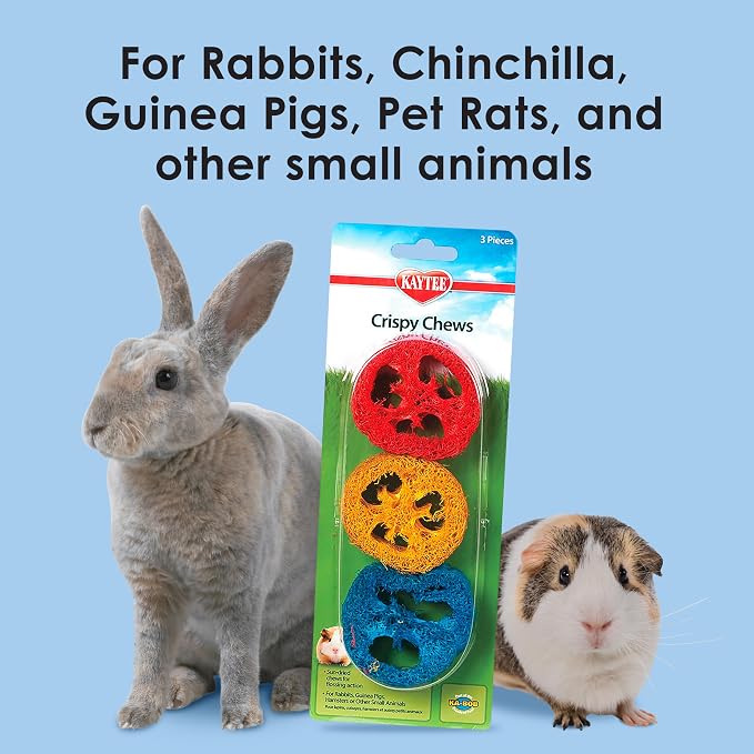 Kaytee Crispy Chews 6-Pack for Pet Rabbits, Chinchillas, Guinea Pigs, Rats and Other Small Animals