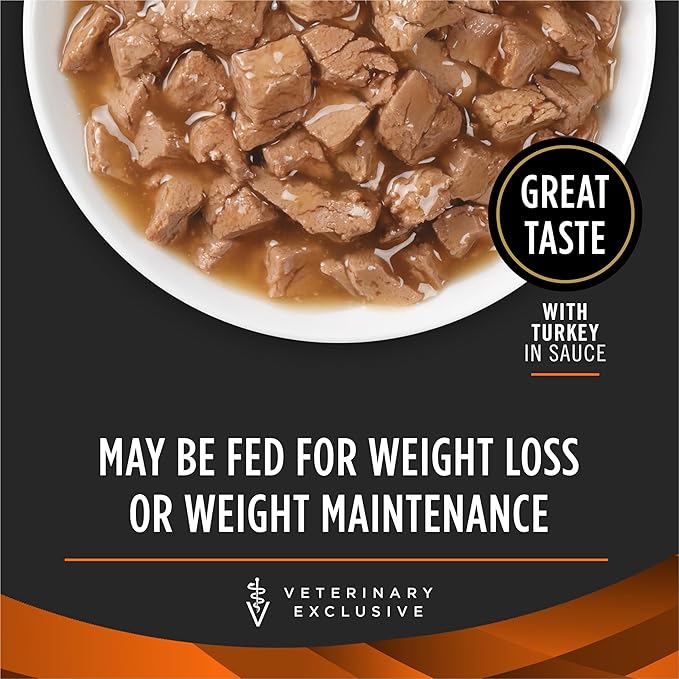 Purina Pro Plan Veterinary Diets OM Overweight Management Savory Selects With Turkey Feline Formula Wet Cat Food - (Pack of 24) 5.5 oz. Cans